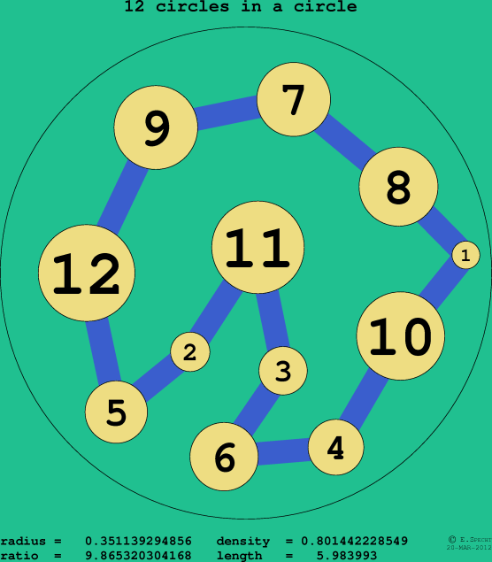 12 circles in a circle