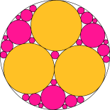 Circles in a circle