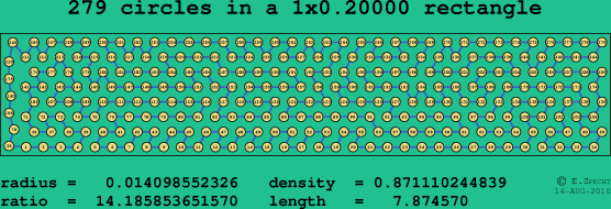 279 circles in a rectangle