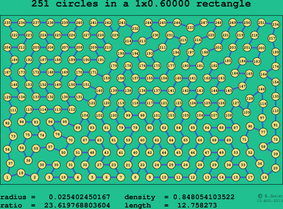 251 circles in a rectangle