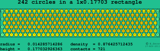 242 circles in a rectangle