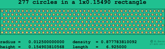 277 circles in a rectangle