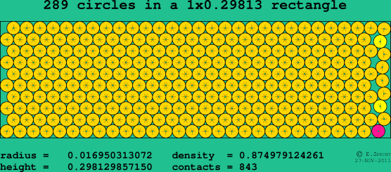 289 circles in a rectangle