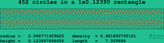 452 circles in a rectangle