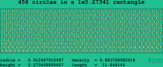 456 circles in a rectangle