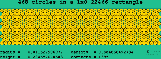 468 circles in a rectangle