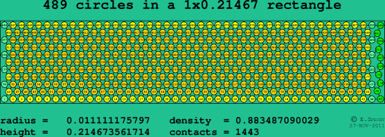 489 circles in a rectangle
