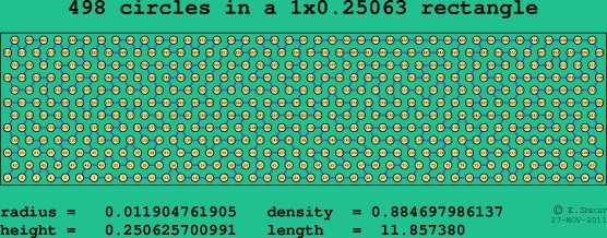 498 circles in a rectangle