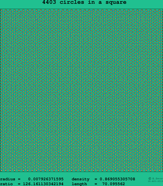 4403 circles in a square