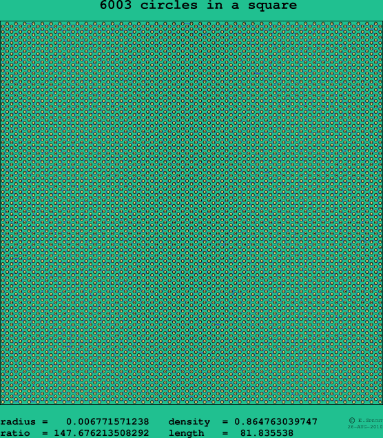 6003 circles in a square