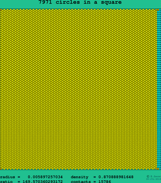 7971 circles in a square