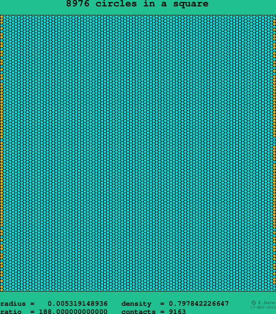 8976 circles in a square