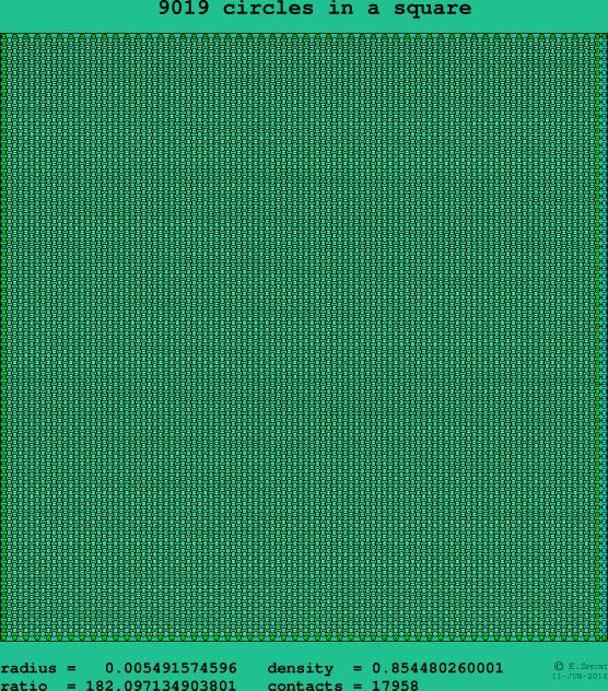 9019 circles in a square