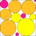 Circles in a square