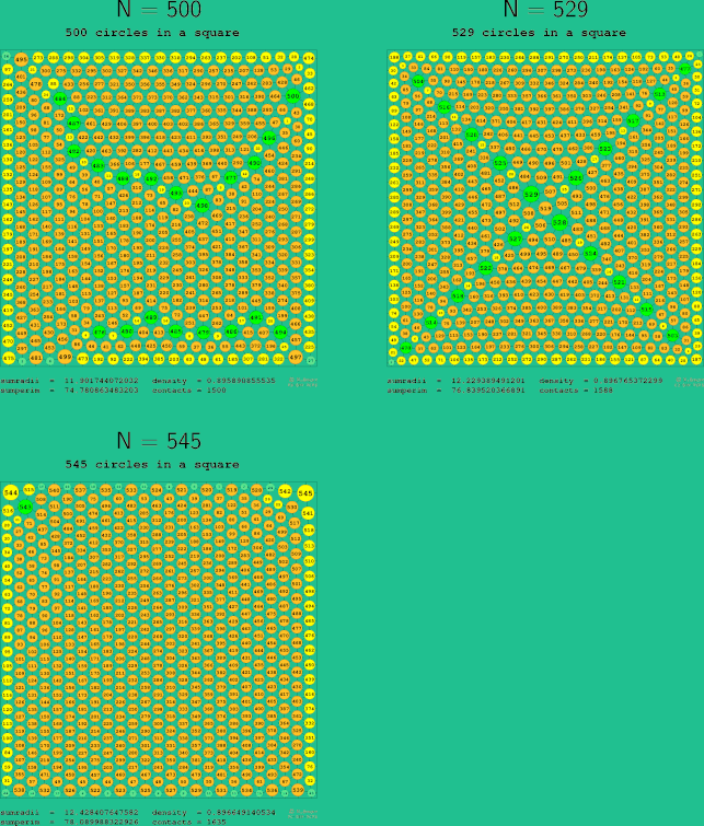 499-504 circles in a circle