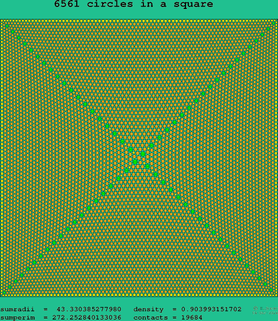 6561 circles in a square